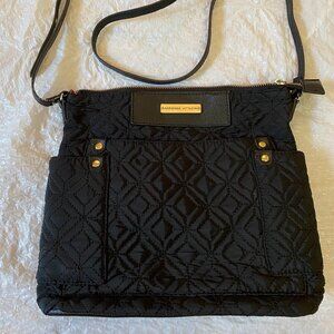 Adrienne Vittadini Quilted Crossbody Bag | Black